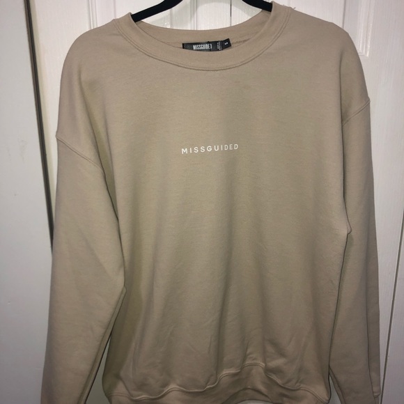 SUPER CUTE BASIC SAND OVERSIZED MISSGUIDED SWEATER - Picture 4 of 6